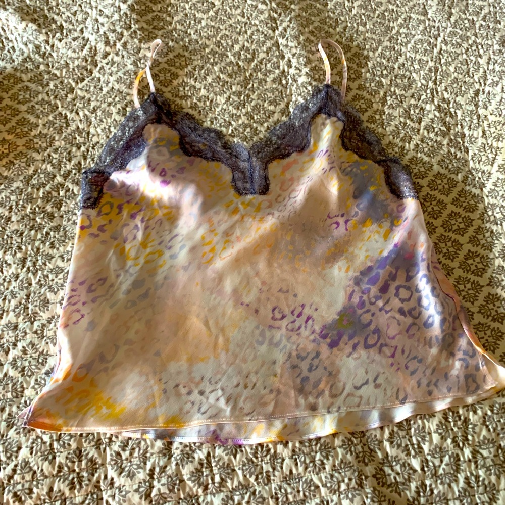 VS “rainbow leopard” cami/short NWOT